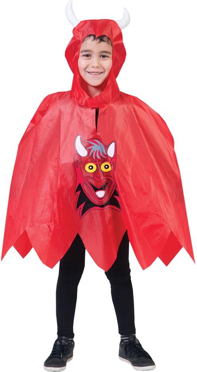 Kostuum Devil poncho | Maat OneSize | Verkleedkleding | Carnavalskostuum